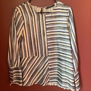 Zara Basic Striped Top |‎ Small